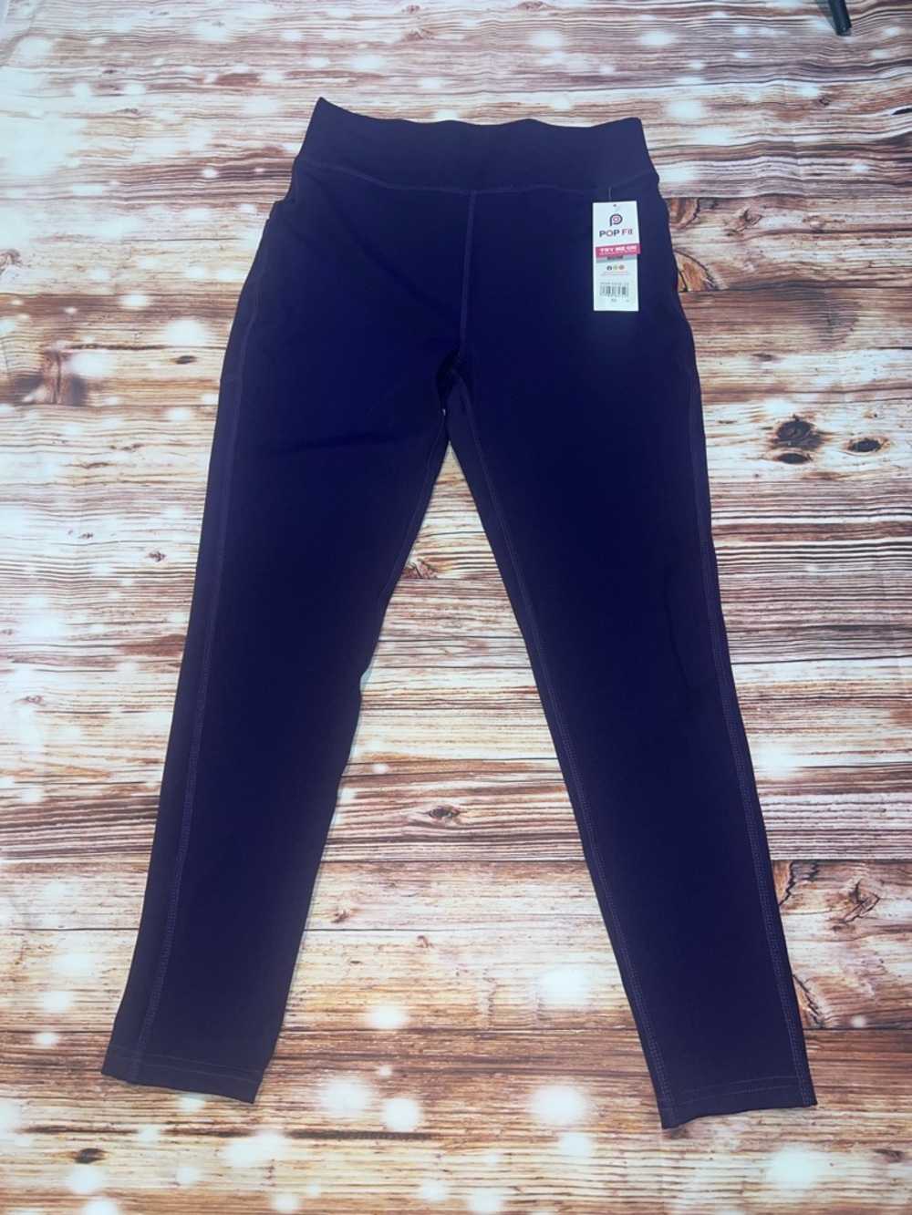 Pop Fit Purple Athletic Leggings